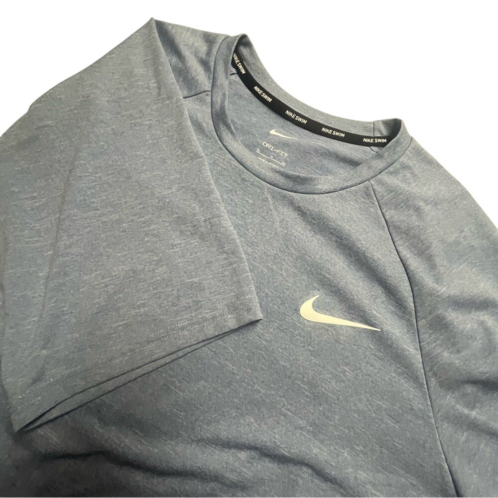 Nike Dri Fit Men's XL Swim Light Blue T-Shirt